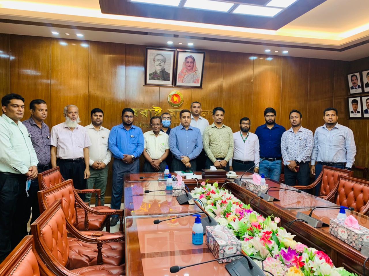Bangladesh delegation group photo at Ministry of Home Affairs